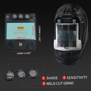 Máscara de Soldadura con Ventana Grande, Máscara Protectora para Soldadores, Protección Facial Completa, Tipo Concha, Ventana de Visión de 100*59.5MM - Product Image 3