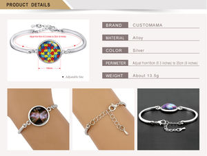 Pulsera de rescate de amor en vivo para mujer, brazalete con estampado de pata de perro, gato, mamá, mariposa, caballo, Chihuahua, Gran Danés, <span class=keywords><strong>Golden</strong></span> <span class=keywords><strong>Retriever</strong></span> - Product Image 6