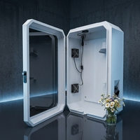 Armoire de recharge murale épaissie pour VE, Dissipateur de chaleur solaire, Boîtier métallique extérieur antirouille pour véhicules à énergie nouvelle