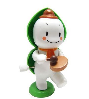 Заводская пластиковая игрушка снеговик, заводная игрушка