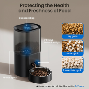 2026 New Unique Design Wifi App Smart Pet Feeder Food Dispenser Remote Control Both Sides Feeding 2 Pets <b>Cats</b> with Wet Food Bowl - Product Image 2
