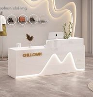 Bureau d'angle moderne simple Petit comptoir de caisse pour les magasins de vêtements et les salons de beauté pour la réception avant