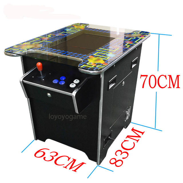 Multi-Game Table for Retro Arcade Cabinet Bartesian Cocktail Bartop Machine with Mini Features Two Sides Cocktail Table