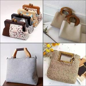 Poignées en bois massif de chêne naturel Nolvo World, faites à la main, écologiques, durables et polyvalentes pour cadres de sacs à main - Product Image 5