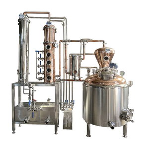 Équipement de distillation en colonne de cuivre avec moteur de pompe - Alambic de distillation de whisky américain, tour de reflux d'alcool, plaque à capuchons à bulles - Product Image 5