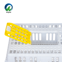 Cage de transport pour poulets en plastique de type H, portable, pour le transport