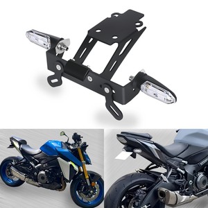 Pour 2015 2016 2017 2018 2019 2020 <span class=keywords><strong>2021</strong></span> 2022 2023 2024 2025 GSX-S1000 <span class=keywords><strong>GSXS</strong></span> 1000 /F Eliminateur de garde-boue arrière avec clignotants LED - Product Image 5