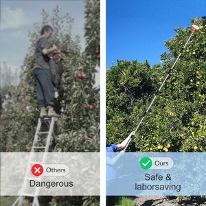 Perche télescopique pour appareil photo, cueilleur de <span class=keywords><strong>cerises</strong></span>, Boom Lift cueilleur de fruits de jardin 10 mètres perche télescopique cueilleur de fruits télescopique - Product Image 6