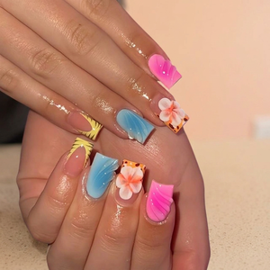 Uñas Postizas de Alta Calidad con Diseño Ovalado Blanco Estilo Francés, Acrílicas ABS, Cobertura Total, Brillantes con Diseño, Uñas Postizas a Presión - Product Image 2