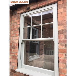 <span class=keywords><strong>Finestra</strong></span> a doppia anta in alluminio con vetri bassi E con sistema a taglio termico con finestre scorrevoli a sospensione singola per il mercato del Regno Unito - Product Image 4