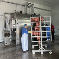 Four de fumage électrique multifonctionnel automatique pour viande, bacon, poisson, saucisses, cuisson à la vapeur et rôtissage