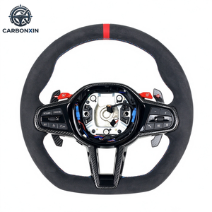 Volant sport en cuir en fibre de carbone série M pour M3/M5 - Product Image 1