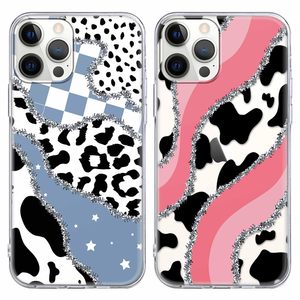 Rubans colorés en silicone souple et coutures imprimées en noir et blanc, lentille tout compris, <span class=keywords><strong>coque</strong></span> souple pour étui de téléphone <span class=keywords><strong>iPhone</strong></span> - Product Image 1