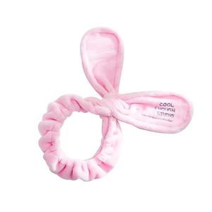 فتيات حروف أنثوية أفخم فرو مكياج لغسيل الوجه أغطية رأس توربان سبا سلك أرنب عقال ملتوية للأذن للنساء المصمِّم - Product Image 1