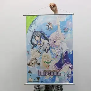 Impression couleur personnalisée parchemins muraux bannière Anime défilement suspendu intérieur extérieur Anime affiche suspendue avec vente en gros personnalisée