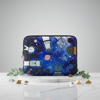 Sac pour ordinateur portable en néoprène avec poche zippée, housse de protection antichoc