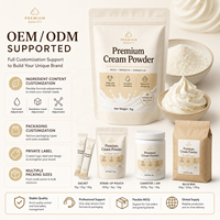 Poudre de Crème LongBio 55% Matière Grasse Lactée Qualité Alimentaire Ingrédient Laitier Lyophilisé pour Boulangerie Chocolat Crème Glacée Boissons Café Fourniture OEM