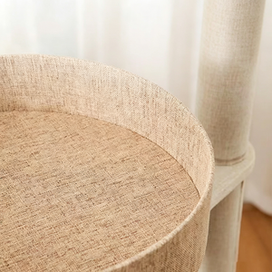 Arbre à chat minimaliste 4 niveaux avec griffoir en sisal, hamac et nid, mobilier d'intérieur pour chats - Product Image 6