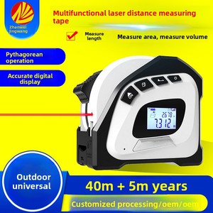 Ruban à mesurer laser de 40 m avec affichage métrique, lame en acier inoxydable portable et précise - Product Image 3