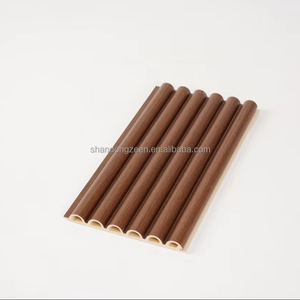 160*15mm WPC panneau mural cannelé revêtement mural facile bricolage Installation isolation thermique insonorisation ignifuge - Product Image 5