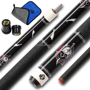 Taco de Billar de Fibra de Carbono YEUEK Pro Taper con Eje de Baja Deflexión y Punta de 12.5mm |   Taco de billar de 58 pulgadas, peso ajustable de 19.5 oz - Product Image 1