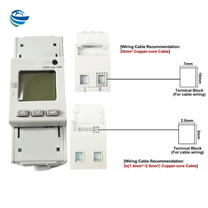 공장 소형 단상 적외선/<span class=keywords><strong>RS485</strong></span> 무선 전력계 LCD 디스플레이 펄스 출력 안전 간편한 설치 IoT 에너지 - Product Image 5