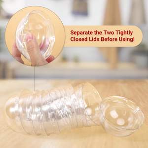 Tasses de cuisson avec couvercles dôme Ramequin Aluminium Cupcake Tip Pan Porte-papier Petites tasses de cuisson Emballages résistants à la graisse - Product Image 5