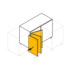 Emuca EMU8939711อิตาลี Supra ดีไซน์ทันสมัยตู้ครัวแบบดึงออกได้มุมซ้ายทำจากเหล็กสแตนเลสเคลือบเงาใช้งานง่าย - Product Image 4