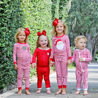 Ensemble de 4 vêtements pour bébé fille en bambou doux et confortable pour l'hiver, Noël, mon premier ensemble de vêtements, barboteuses, pyjamas pour vêtements d'extérieur, tenue pour enfants