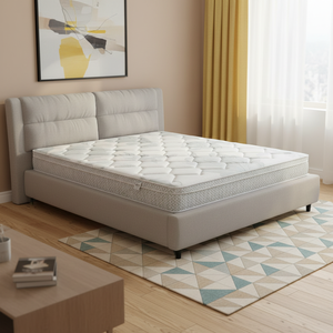 Matelas Euro Top ressorts hélicoïdaux, premium antidérapant pour dormeurs dorsaux et chambre d’invités - Product Image 3