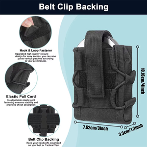 Porta manette tattico Molle marsupio aperto Top universale custodia ammanettatura grilli fondina marsupio cintura caccia accessori - Product Image 4