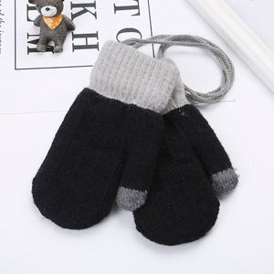 Guantes Cálidos de Invierno para Niños de 0 a 3 Años, Tejidos en Lana, Forrados con Doble Capa de Felpa, Gruesos, para Exteriores - Product Image 3
