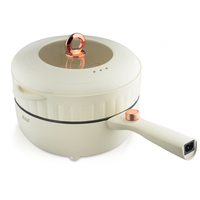 Casserole multifonctionnelle antiadhésive de 7 L, marmite électrique, cuiseur électrique avec cuiseur vapeur