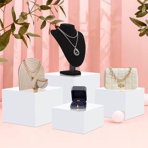 ตู้โชว์ขนมหวานแบบบุฟเฟ่ต์ทำจากอะคริลิคสีขาวกรอบโชว์น้ำหอม - Product Image 4