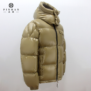Giacca <span class=keywords><strong>Piumino</strong></span> da <span class=keywords><strong>Uomo</strong></span> Personalizzabile con Logo, Cappuccio Rimovibile, Imbottitura in Piuma <span class=keywords><strong>d</strong></span>'<span class=keywords><strong>Oca</strong></span> 700, Taglie Grandi, Cappotti Invernali Caldi - Product Image 2