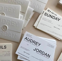 Porte-cartes pliable personnalisé pour cartes de remerciement après-vente, invitations, emballages et étiquettes