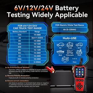 Probador <span class=keywords><strong>de</strong></span> Baterías Digital KONNWEI KW341 6V/12V/24V para Pruebas <span class=keywords><strong>de</strong></span> Arranque y Carga <span class=keywords><strong>de</strong></span> Vehículos - Product Image 2