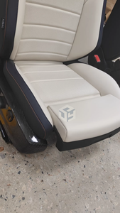 Fundas de Asiento de Coche Personalizadas de Cuero Sintético y Gamuza para <span class=keywords><strong>5</strong></span> <span class=keywords><strong>Plazas</strong></span> para <span class=keywords><strong>Volkswagen</strong></span> Golf, VW Golf, Caddy, Passat B8, Transporter T5, Polo T4 - Product Image 5