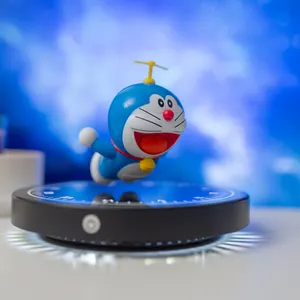 Best selling christmas cool gift magnetic levitation floating OEM Doraemon super heros spiderman toy anime figure action