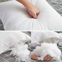 Coussins décoratifs carrés de 18 pouces, housse 100% coton 200TC, fermeture éclair, rembourrage polyester, blanc, pour canapé