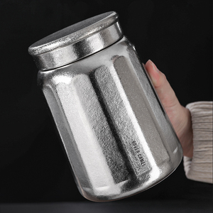 Boîtes de conservation alimentaire en métal, grande boîte hermétique pour le riz, la farine, le sucre, les céréales, les grains de café, récipients de stockage pour la <span class=keywords><strong>cuisine</strong></span>, pot de 1,8 L - Product Image 1