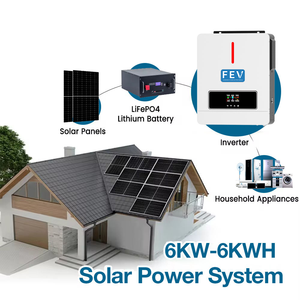 हाइब्रिड सौर इनवर्टर 3.6kw 4.2kw 6.2kw सौर चार्ज नियंत्रक शुद्ध साइन वेव - Product Image 2