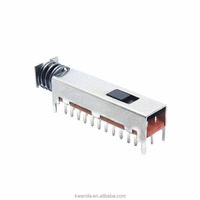 Interrupteur à bouton-poussoir horizontal PS82D02 à 8 pôles et 2 rangées pour amplificateur de puissance d'équipement audio et vidéo