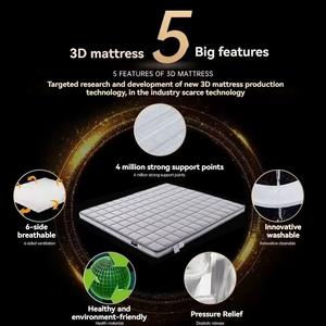 مرتبة هجينة قابلة للفصل بسماكة 100 مم، مصنوعة من قماش 6D مضاد للبكتيريا والعث، قابلة للتنفس وخالية من الفورمالديهايد - Product Image 6