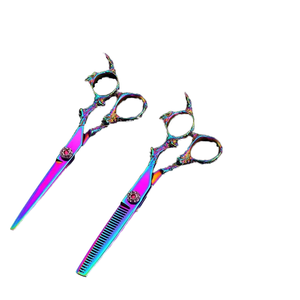 Tijeras Profesionales de Acero Inoxidable para Peluquería, Rectas, para Diestros, de 6.75 Pulgadas, para Adelgazar el Cabello - Product Image 2