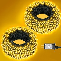 Guirnaldas de Luces LED de Alta Calidad de 10M, 20M, 50M, Luces Decorativas Impermeables para Exteriores, Jardín, Calle, Bodas