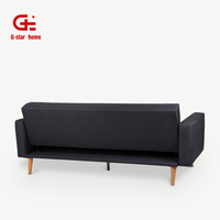 Moderno y cómodo Click Clack Convertible plegable Loveseat sofá extraíble futón sofá cama para la venta