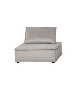 Durable Velvet Upholstered Two-Seat Sectional Couch with Foam Filling Non-Slip Bottom for Living Room Apartment <b>Office</b> Building - Product Image 2
