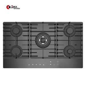 IDEA เตาแก็สไฟฟ้าสำหรับสร้างใน4หัวพร้อมกระจกนิรภัยสีดำหน้าจอสัมผัสเปียโน cottura แก้ว - Product Image 6