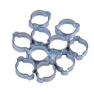 Lot de 40 colliers de serrage à <span class=keywords><strong>double</strong></span> oreille pour tuyaux d'eau, de carburant et d'air, prix de gros chez BAJUTU, collier de serrage pour tube zingué, best-seller eBay et Wish - Product Image 3
